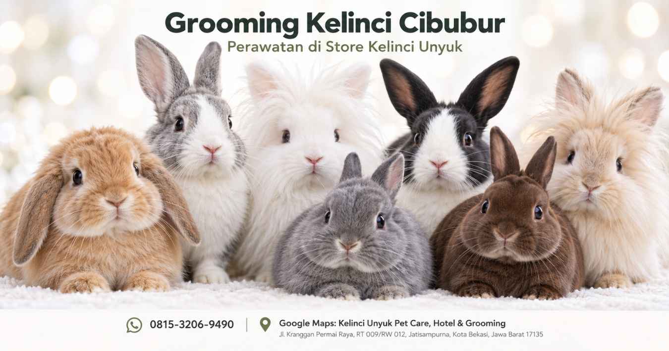 Grooming Kelinci Cibubur, Perawatan di Store Kelinci Unyuk